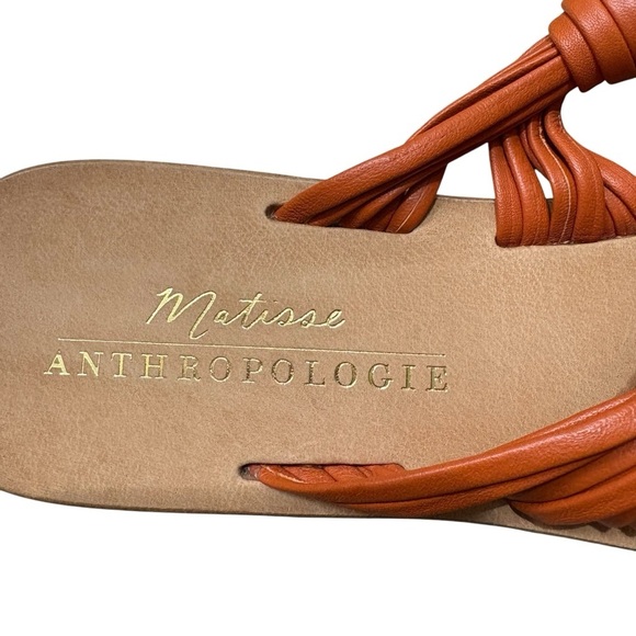 ATHROPOLOGIE MATISSE Orange Sandals NEW Size 10 — GORGEOUS SUMMER STAPLE!!! - Picture 2 of 9
